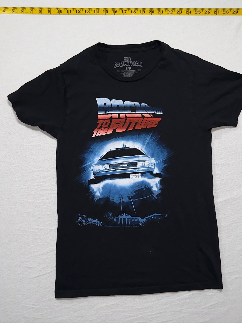 Black "Back to the Future" Graphic Tee